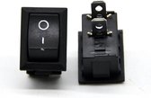 5 stuks - Switches 10A/125V 6A/250V - Drukknop - On-Off 2 pin