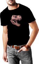 3D T-Rex - T-shirt - Heren - Maat XL - Zwart