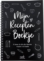 Omslag Zoedt receptenboek – invulboek – A5-formaat - zwart / wit