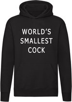 World smallest cock tekst hoodie | sweater | haan | penis | vaderdag |vrijgezel | trui | unisex | capuchon