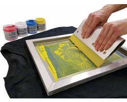 Jacquard zeefdruk inkt 118 ml - Opaque bruin textielverf.