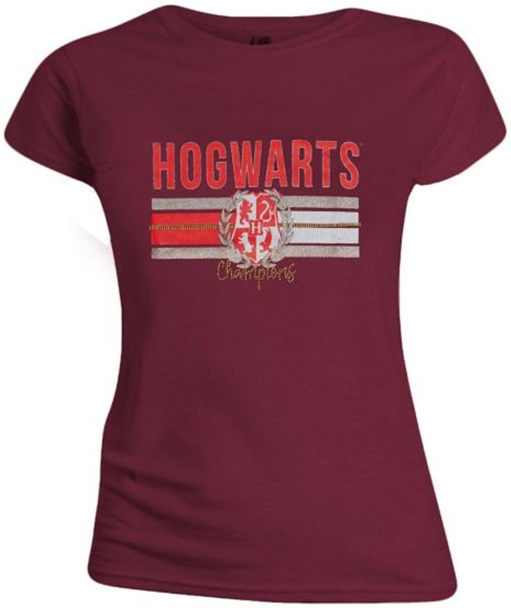 HARRY POTTER - HOGWARTS CHAMPIONS WOMEN T-SHIRT - MULTICOLOR