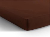 Comfortabele Jersey Extra Breed Hoeslaken Bruin | 190/200x200/210/220 | Zacht En Dichtgebreid | Rondom Elastiek