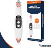 Habena® Blackhead Remover - Gezichtsreiniger - Mee Eters Verwijderen - Blackhead Remover Vacuüm - Poriënreiniger - Wit - Draadloos - 6 opzetstukken - Inclusief mee eters verwijderen tools set