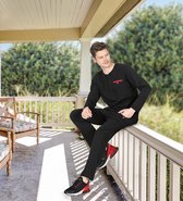 Jiber - Pyjama Set Voor Heren Zwart - L