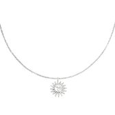 LOUVABEL - Ketting - Zilver - Zon - Stainless Steel