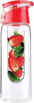 Asobu Waterfles Flavour It 2 Go - Incl. Fruitfilter - 600 ml - Rood