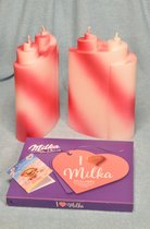 Piaf kaars "MORE LOVE", het meest romantische geschenk voor Valentijnsdag 2023 - Nu met gratis doos Milka Pralines en een Valentijnsdag geschenkkaartje - BEKIJK VIDEO