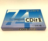 Audio Cassette Tape Sony 74 CDit II Chrome Class / Uiterst geschikt voor alle opnamedoeleinden / Sealed Blanco Cassettebandje / Cassettedeck / Walkman / Sony cassettebandje.