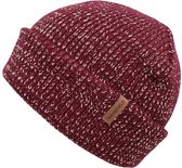 Reflective Muts Bordeaux Rood - Rode Reflecterende Beanie - Wakefield Headwear - Mutsen