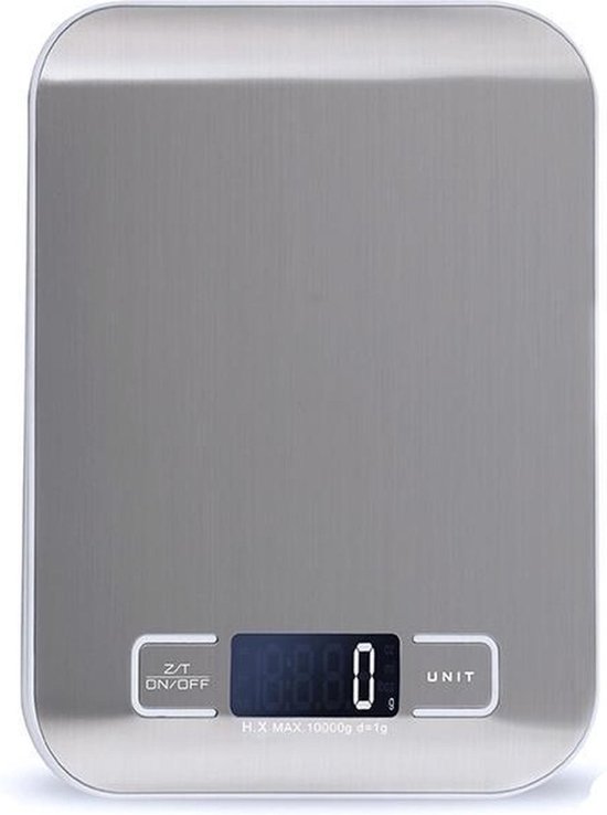 Digitale Precisie Keukenweegschaal - Tot 5000 gram (5kg) - RVS