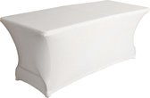 Perel Hoes voor tafel, wit, rechthoekig, 180 cm x 75 cm x 74 cm