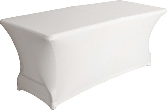 Perel Hoes voor tafel, wit, rechthoekig, 180 cm x 75 cm x 74 cm | bol.com