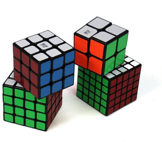 Thumbnail van een extra afbeelding van het spel 4 in 1 Voordeelpakket - MoYu Cube - Breinbreker 2x2, 3x3, 4x4, 5x5