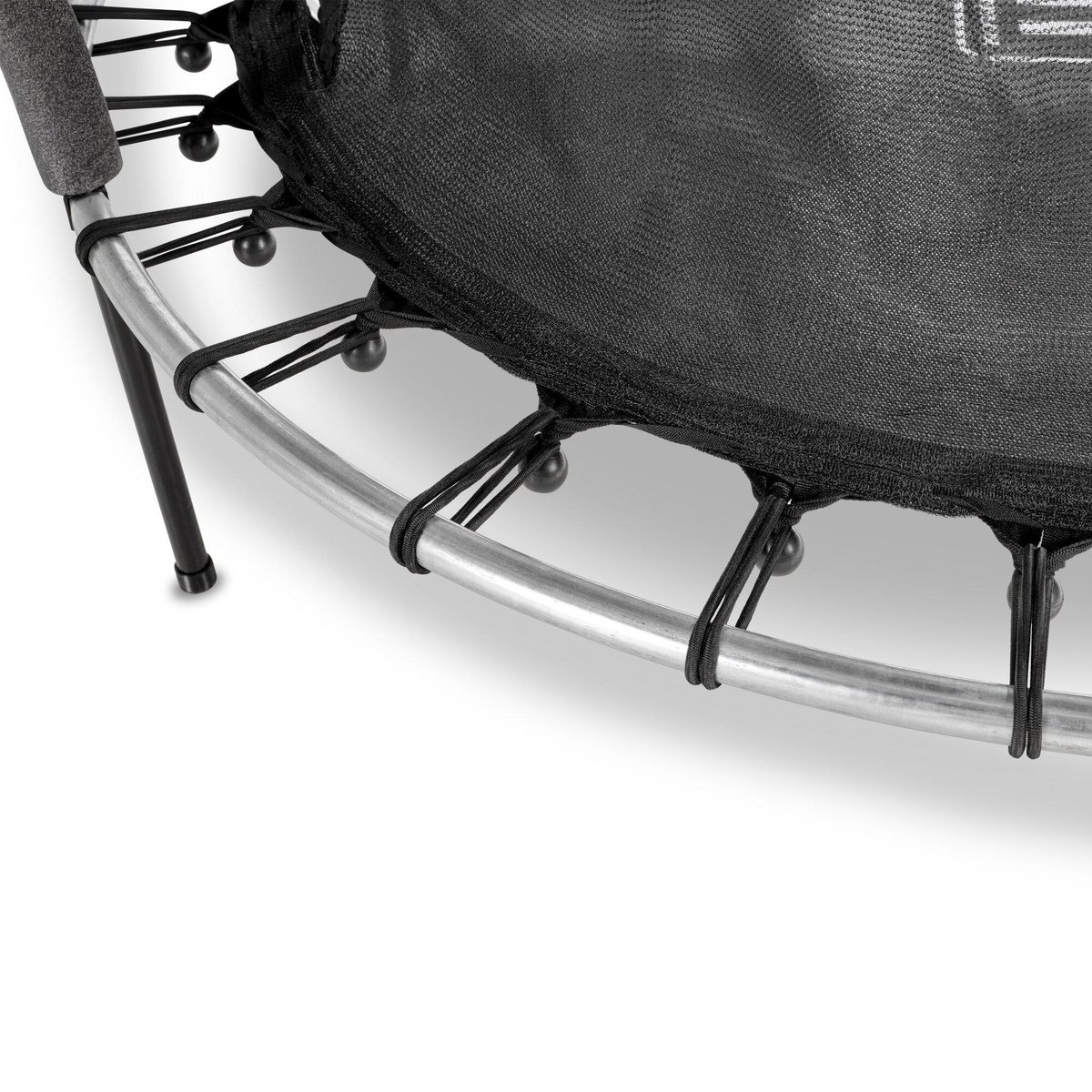 EXIT Tiggy Trampoline ø140cm - met Veiligheidsnet - Rond - Zwart/grijs