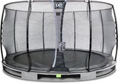 EXIT Elegant inground trampoline rond ø366cm - grijs