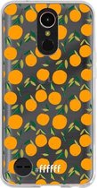 6F hoesje - geschikt voor LG K10 (2017) -  Transparant TPU Case - Oranges #ffffff