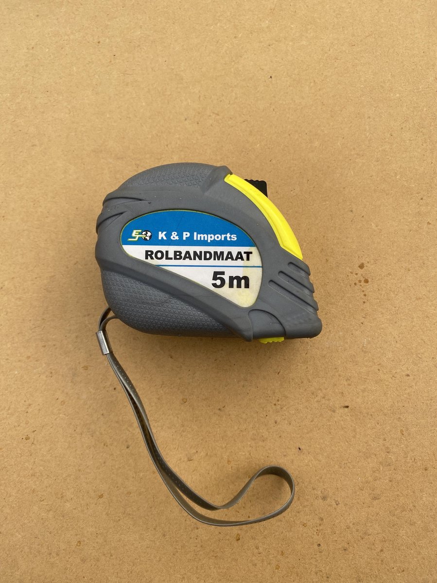K&P Imports rolmaat 5 meter met stop