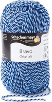 Bravo Wol - 50 gram -  Blauw/Zwart