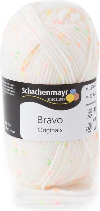Bravo Wol - 50 gram - Wol Witte Carnaval