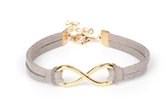Infinity armband | grijs