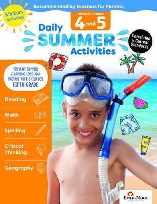 Daily Summer Activities Moving from 4th Grade to 5th Grade,