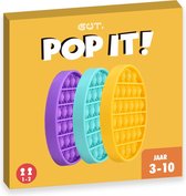 Pop it fidget toy - Set van 3 - Paars - Geel - groen