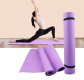 Fitness Mat - Yoga Mat - Yoga Mat Anti Slip - Yoga Matje - Paars Yoga Mat - Paars - 173x60x0.3cm