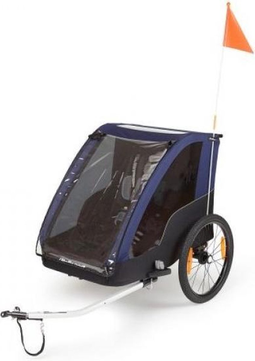 Polisport Fietskar - zonder stroller kit - grijs/blauw