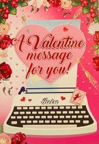 Maxi XXL valentijnskaart 3d - A Valentine message for you! |  valentijn cadeautje voor hem/haar