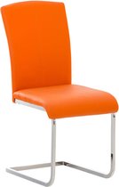 Eetkamerstoel - Stabiel - Kunstleer - Oranje