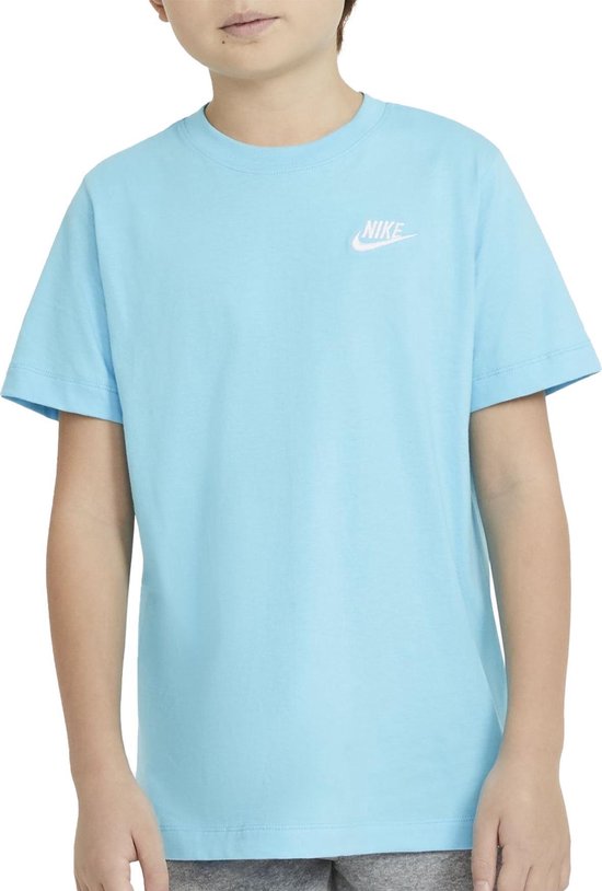 Nike T-shirt Nike Sportswear Futura - Unisexe - Bleu clair | bol.com