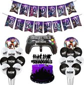Fortnite versiering - Fortnite feestartikelen - Fortnite slingers - Fortnite verjaardag - Fortnite feest - Fortnite ballonnen
