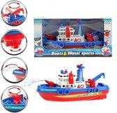 Fire brigade boat | boot met waterkanon voor in bad | boot voor in zwembad  | brandweer boot | blus boot