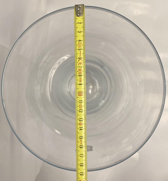 bol.com | Glazen cilinder vaas conisch model decoratie grote bloemenvaas  glas 70 cm hoog