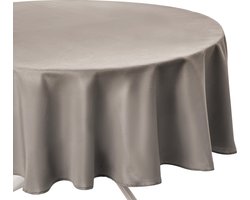 Tafelkleed polyester anti vlek - Rond - Dia 180 cm - Anti vlekken - Beige