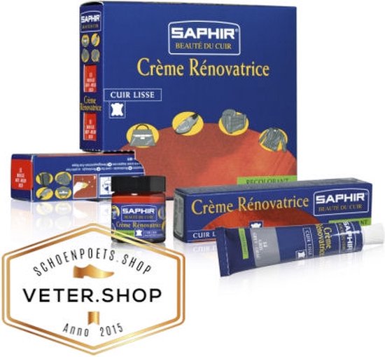 Saphir Creme Renovatrice - tubetje 25ml leerverf kleur hersteller - Saphir 000 Verlichtend