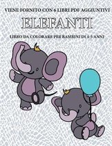 Libro da colorare per bambini di 4-5 anni (Elefanti)