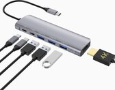 Sounix 6 in 1 USB-C Hub-met HDMI 4k - usb 3.0
