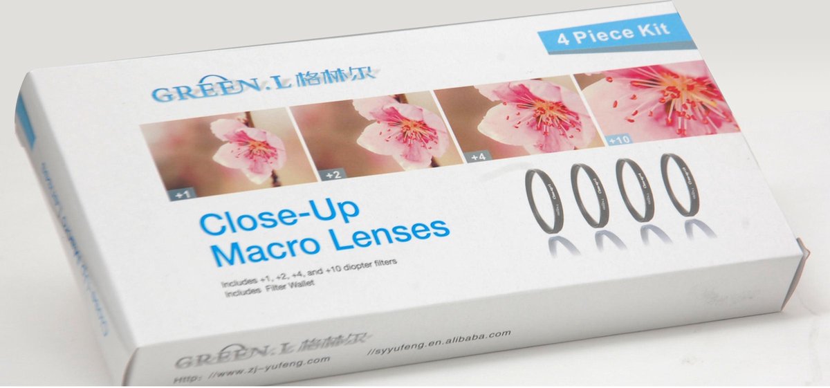 Green.L Close-Up Macro Filter 49mm 4-delige set