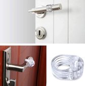 2 Stuks - Siliconen deurstoppers - Deurbuffers - Transparant - Deurklinkbuffers - Deurbescherming - Muurbeschermers