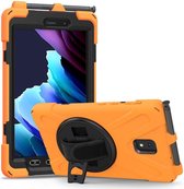 Samsung Galaxy Tab Active 3 Hoes met Kickstand en Handriem Oranje