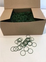 Anjerringen 20mm 1kg groen metaal ring
