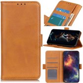 Motorola G9 Power Book Case Hoesje Book Case Retro Wallet Bruin