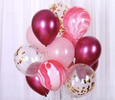 Geboorte Verjaardags Ballonnen | Meisje - Dochter - Girl | 9 stuks | Baby Shower - Kraamfeest - Verjaardag - Geboorte - Fotoshoot - Wedding - Marriage - Birthday - Party - Feest - Huwelijk - Jubileum - Event | DH collection