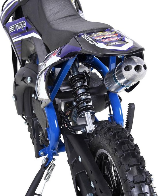 Kindermotor Crossmotor Gepard 2 Takt Blauw - Motorfiest voor Kinderen - Dirt Bike, Motorbike, Motorcross - Actionbikes