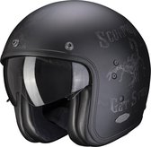 Scorpion Belfast Pique Matt Black Silver Jet Helmet L