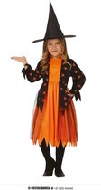 Fiestas Guirca Verkleedjurk Heks Meisjes Polyester Oranje Mt 10-12 Jaar