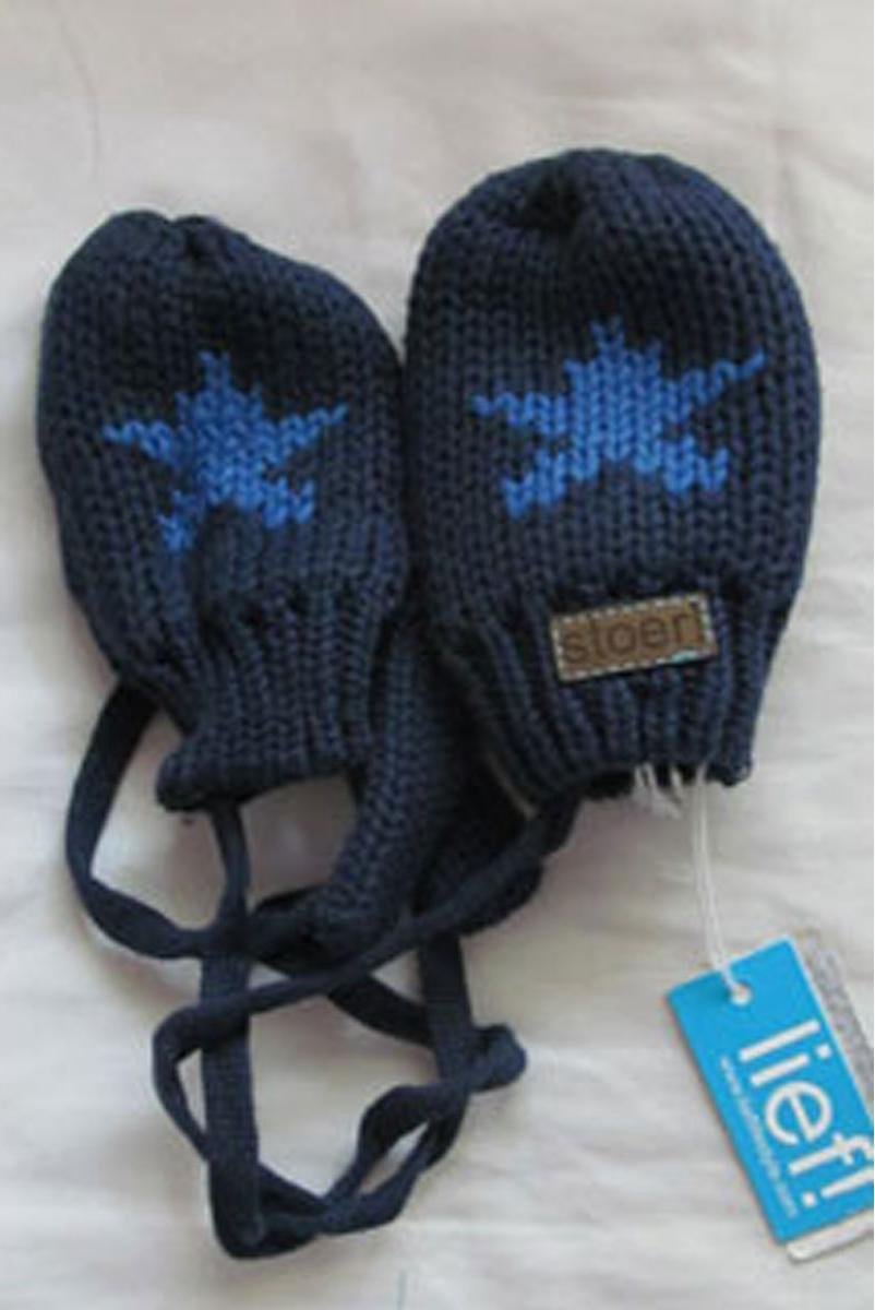 Stoer! wantjes blauw met ster size M van Lief!