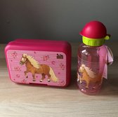 Paarden lunchbox met drinkfles / drinkbeker - Die spiegelburg serie my little pony farm